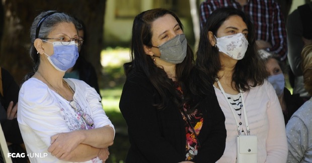 En la imagen están las colegas y amigas de Ana María. A la izq. Patricia Sallago, Fernanda Montero, y a la der. Alejandra De Vito.